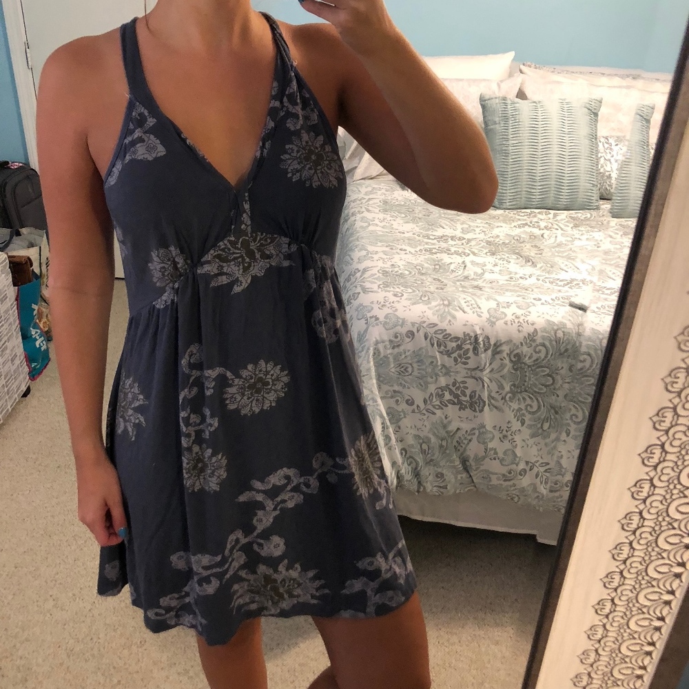 Blue Floral Dress